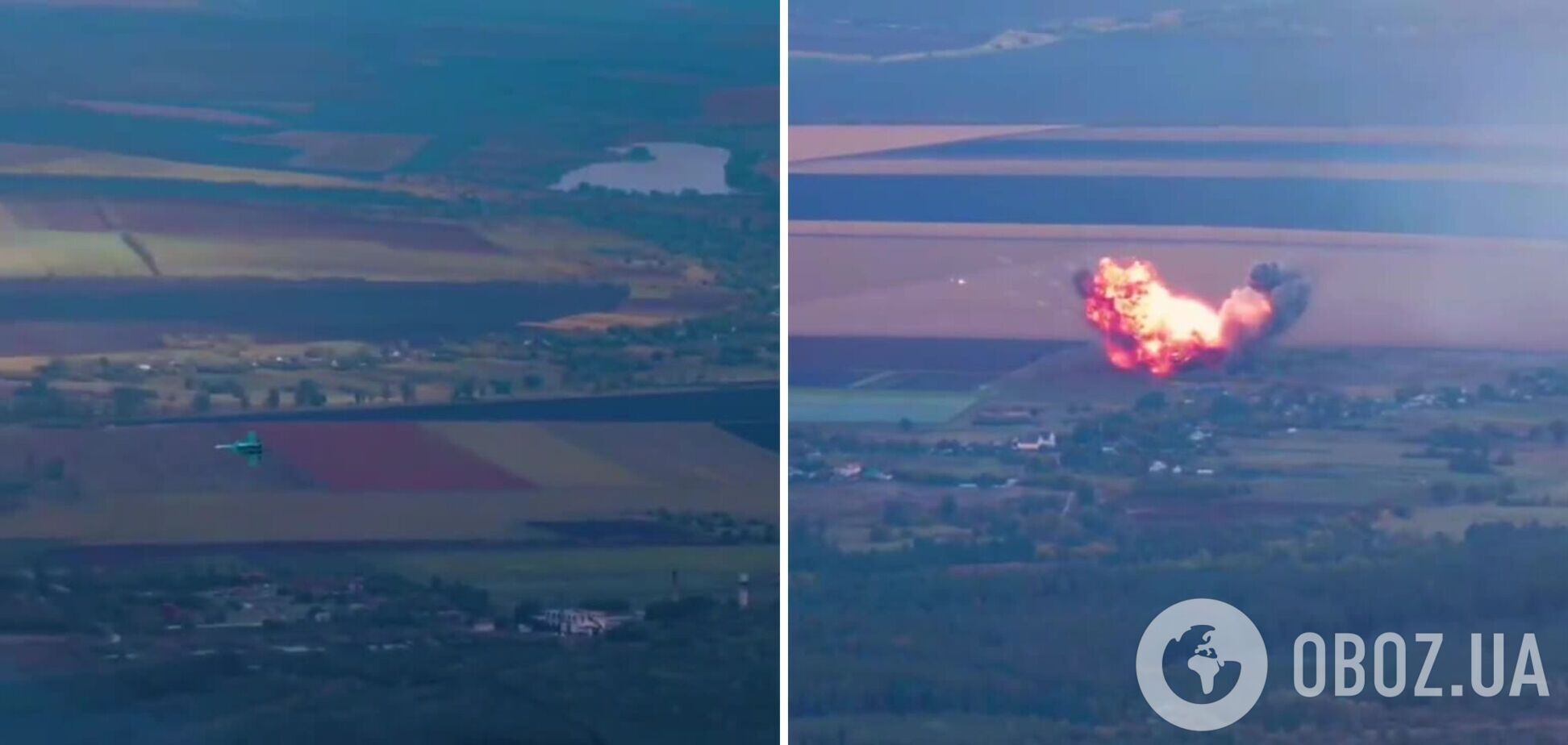 Украинские защитники сбили вражеский Су-34 во время контрнаступления на востоке: яркое видео