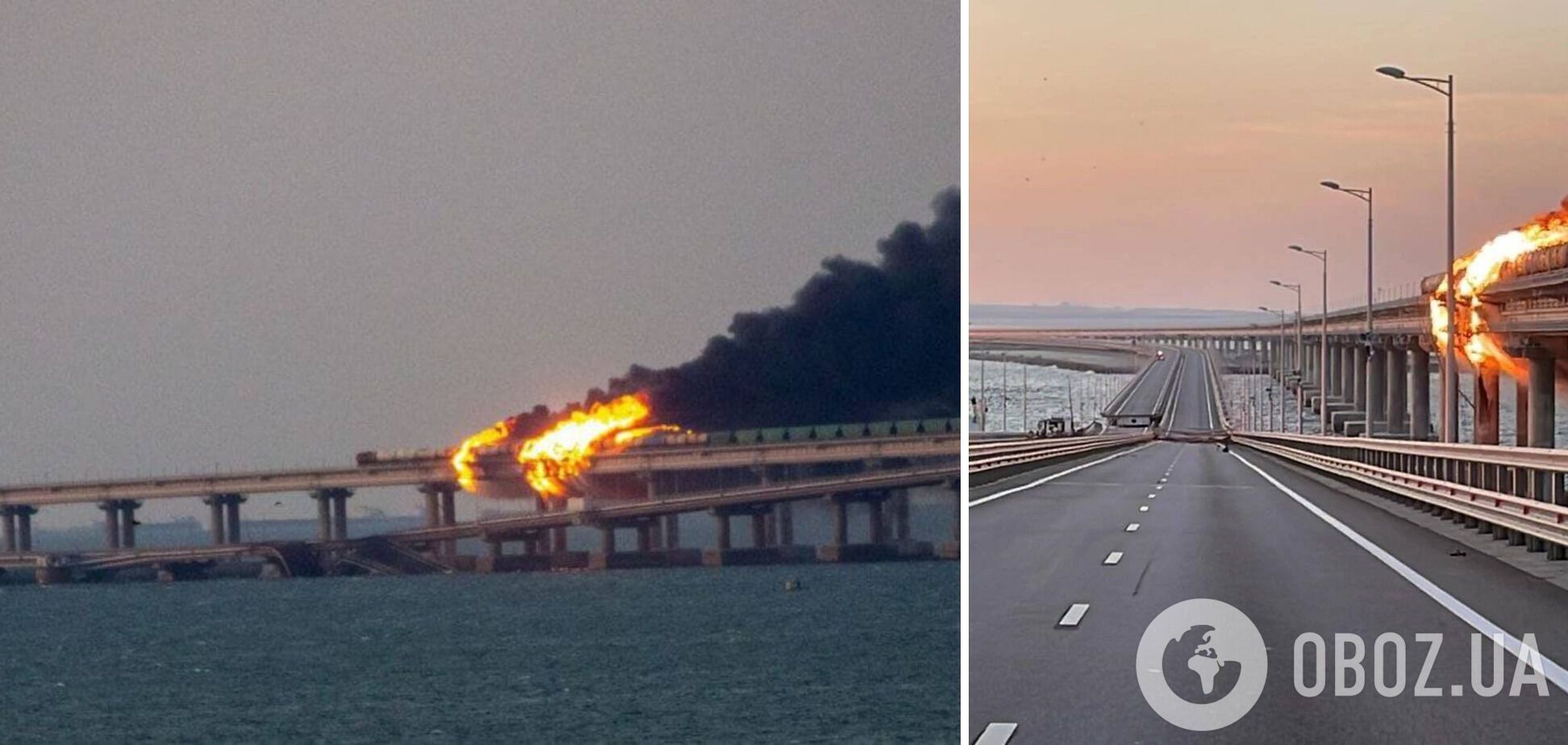 На Кримському мосту зупинили рух після вибухів