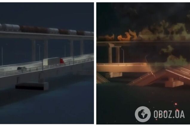 Роспропаганда показала реконструкцию взрыва на Крымском мосту: хвастаются, что движение полностью возобновлено. Видео
