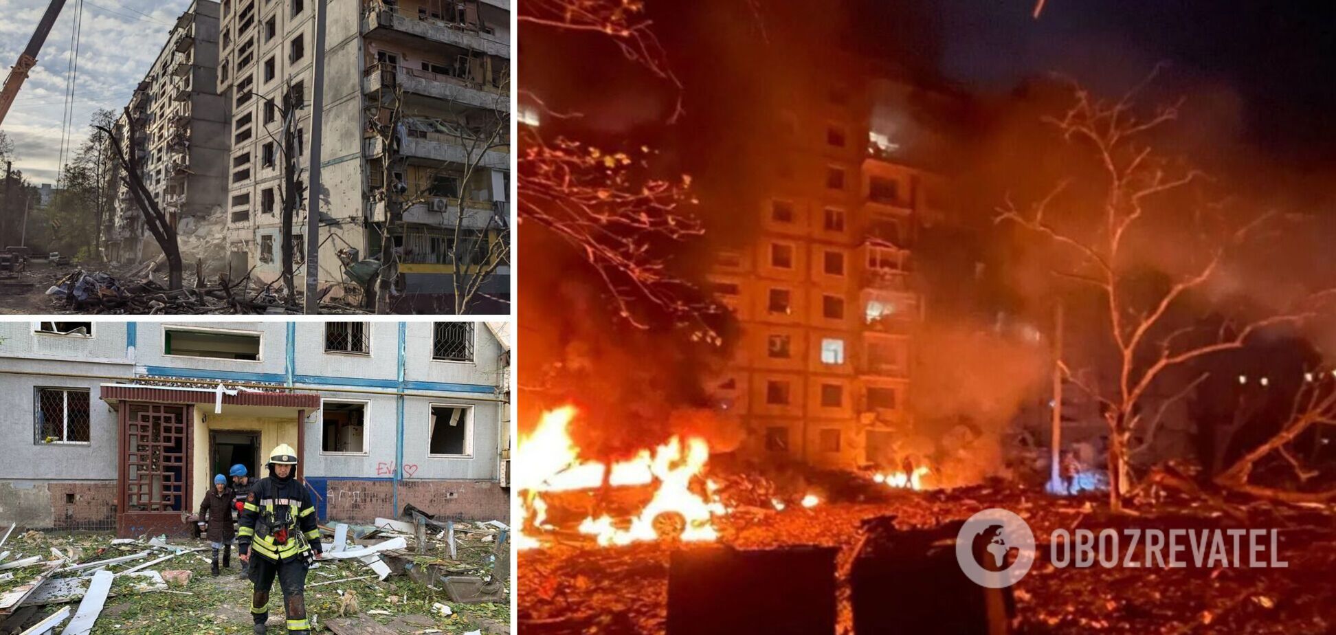 Оккупанты ударили ракетами по жилым домам в Запорожье