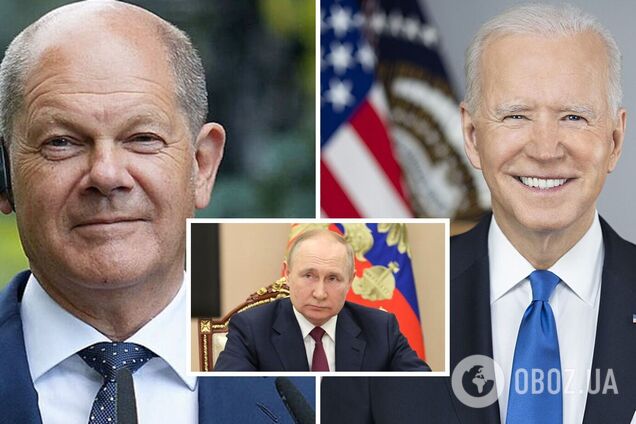 Шольц поговорив з Байденом про Путіна: вони закликали РФ негайно припинити війну