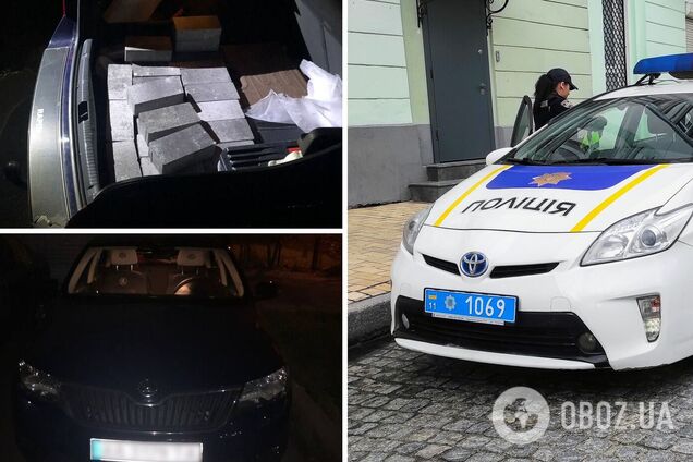 У водителя в машине нашли брущатку