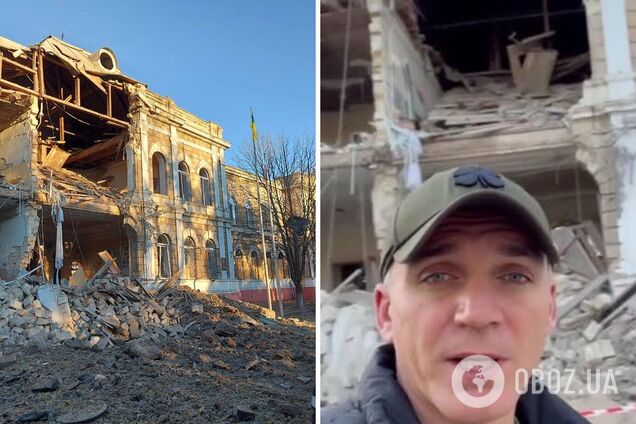 Оккупанты уничтожили 130-летнее историческое здание в Николаеве, пережившее две мировые войны. Видео