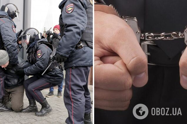 У Росії затримали чоловіка, який вийшов із плакатом 'Зрадники' після новин про відведення військ РФ з Херсона