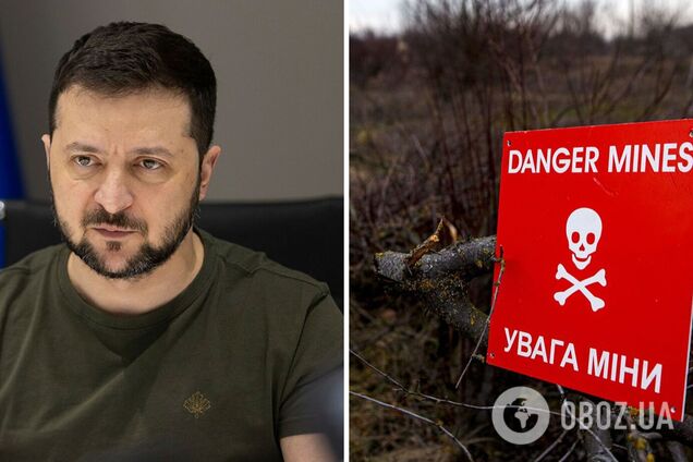Мы не можем ждать десятилетиями: Зеленский призвал помочь Украине в разминировании территорий