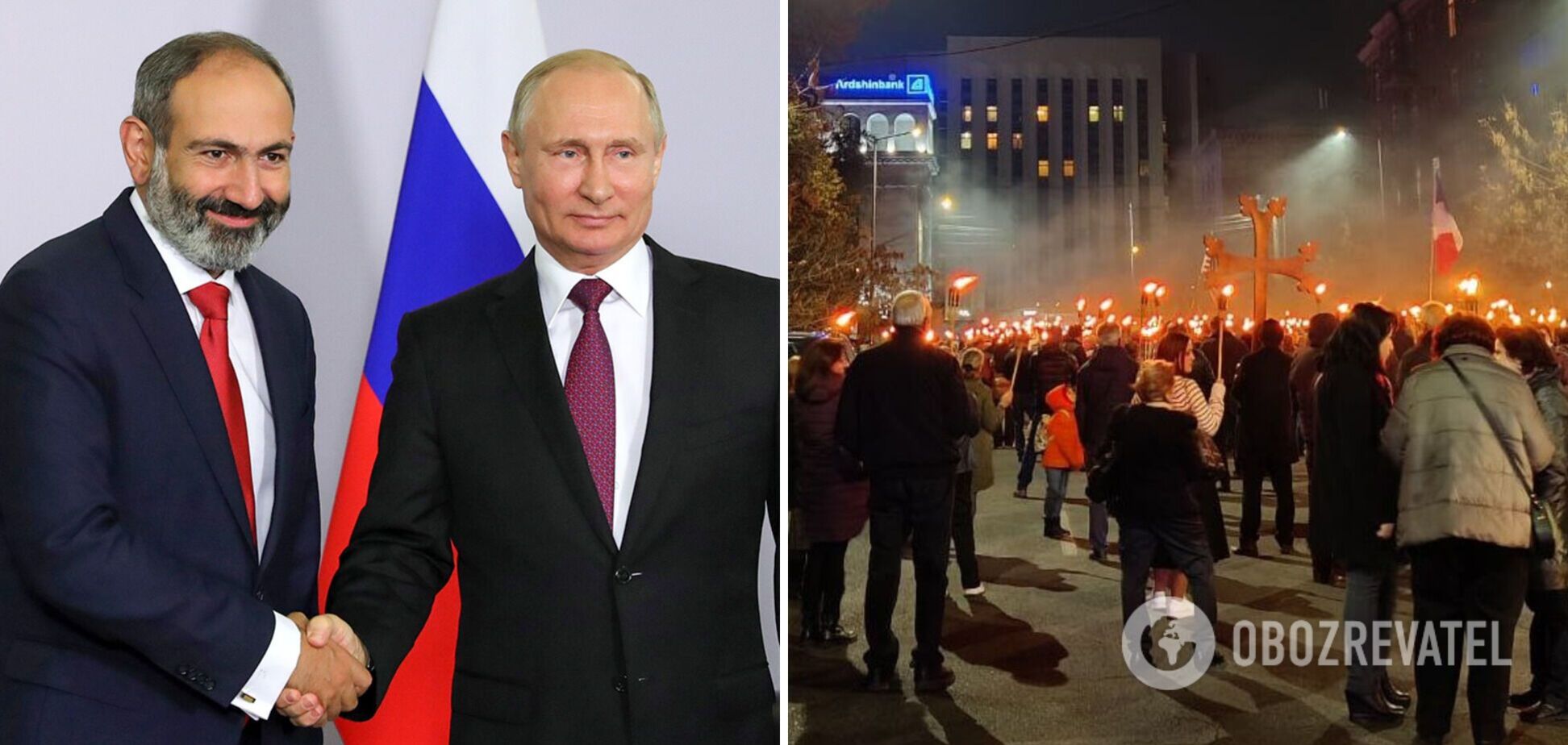 Обвиняли Москву в предательстве: у посольства России в Ереване прошел антироссийский митинг. Фото и видео