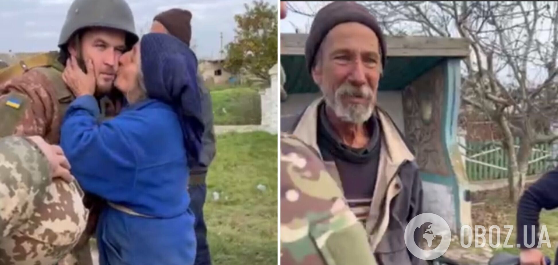 Бабушка плакала и обнимала воинов ВСУ: в сеть попало трогательное видео из Брускинского в Херсонской области