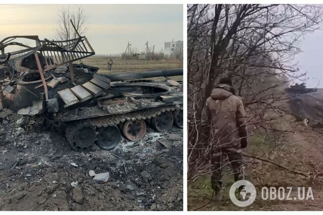 Оккупанты при отступлении из Херсона сами взрывали свои танки. Видео