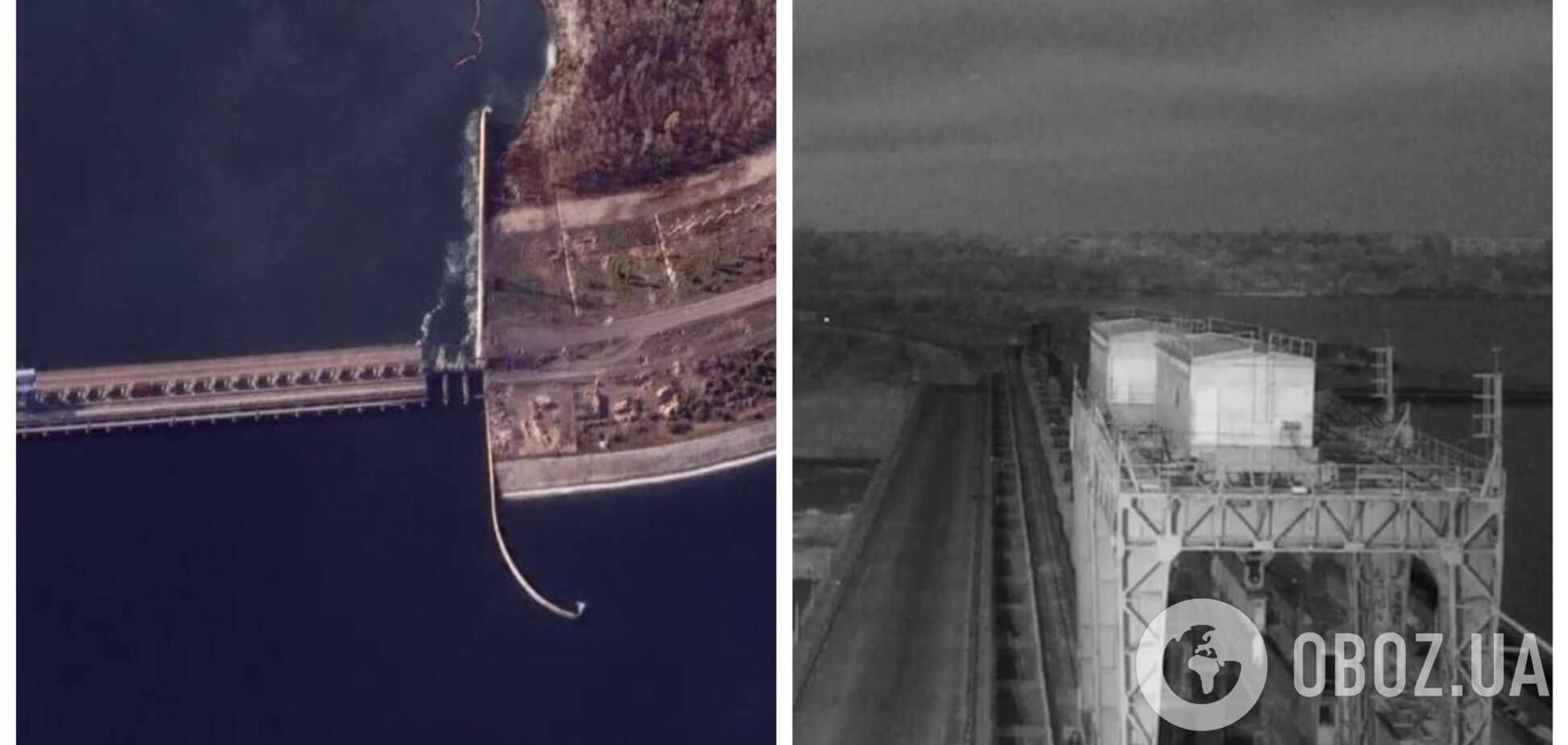 Вибух був дуже потужним: російські пропагандисти показали підрив мосту на Каховській ГЕС, спутавши його з Антонівським. Відео 