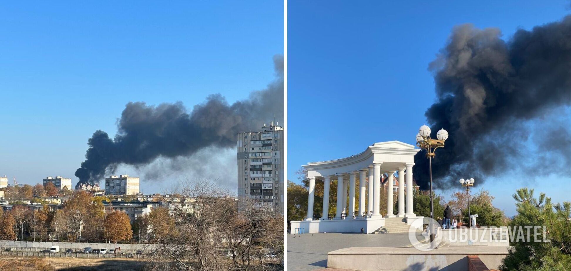В Черноморске на Одесщине загорелся пансионат: видео с места событий