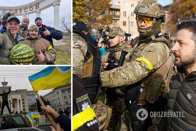 'Важно быть здесь': Зеленский ответил, почему прибыл в недавно освобожденный Херсон. Видео
