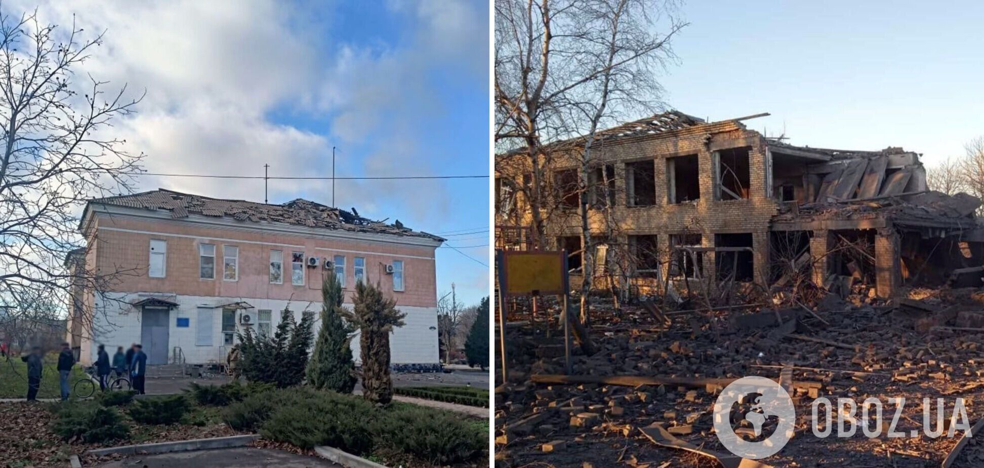 Оккупанты в Донецкой области обстреляли школу, больницу и роддом: в сети показали последствия. Фото