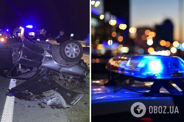 Щоб витягти водія з машини, викликали рятувальників