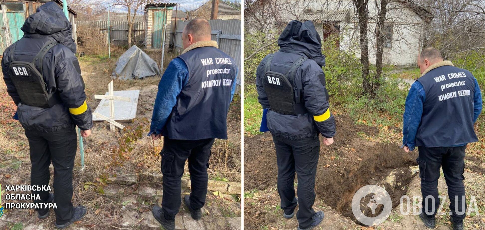 На Харківщині ексгумували тіла ще чотирьох мирних мешканців: одного з них закатували окупанти. Фото