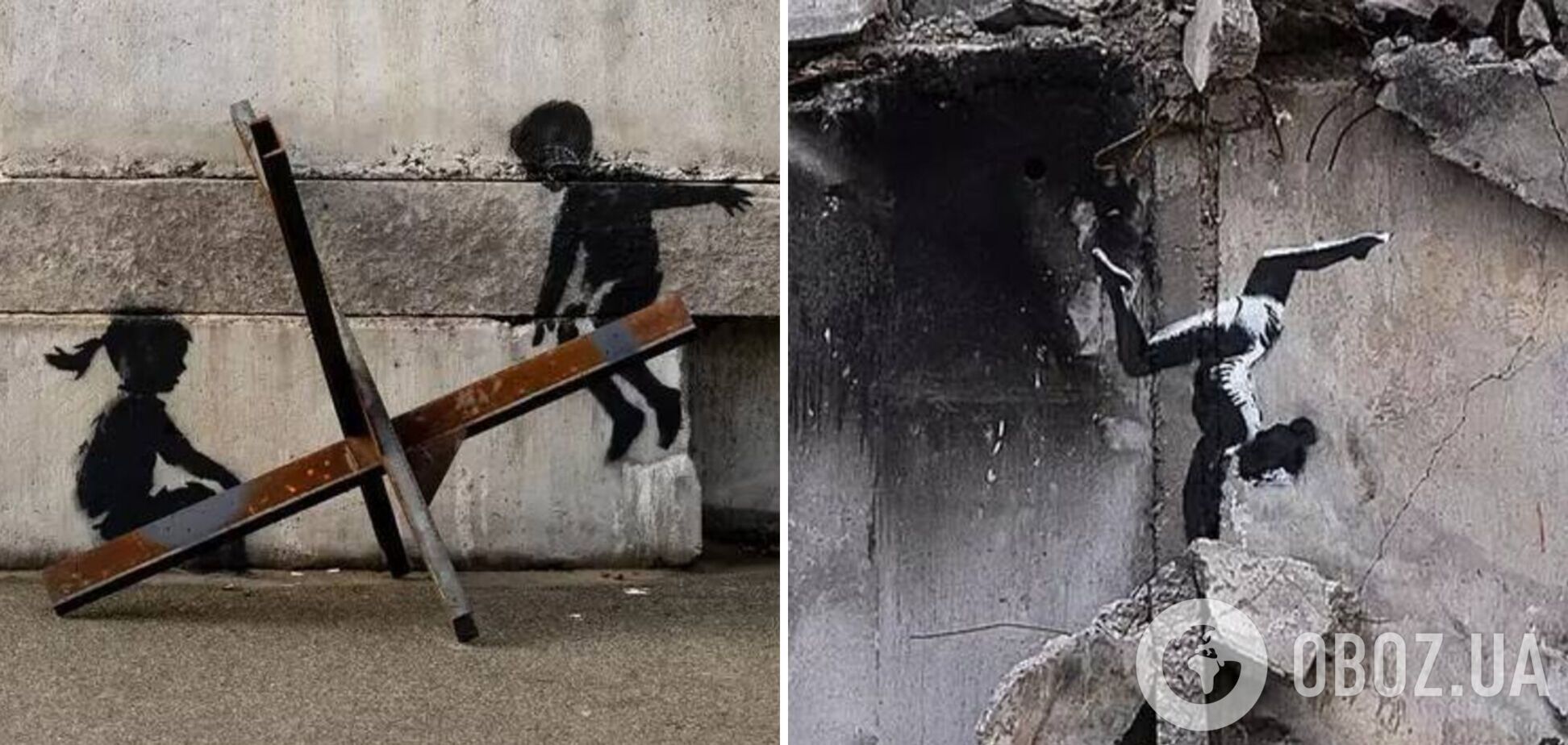 Banksy визнав, що створив 7 графіті в Україні: йому належать арти в Бородянці, Ірпені та Києві