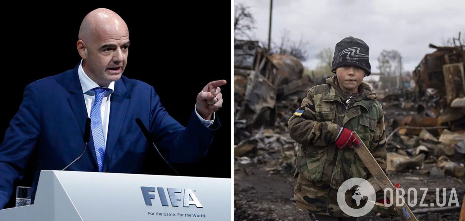 Президент ФИФА не осудил Россию и выступил за перемирие в войне в Украине на время ЧМ-2022