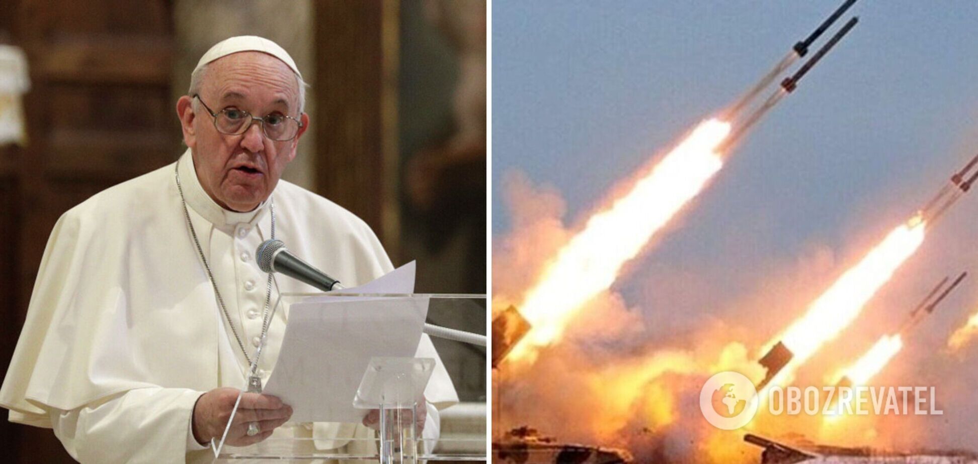 Папа Римський відреагував на масовані ракетні удари РФ по Україні і знову згадав про необхідність діалогу