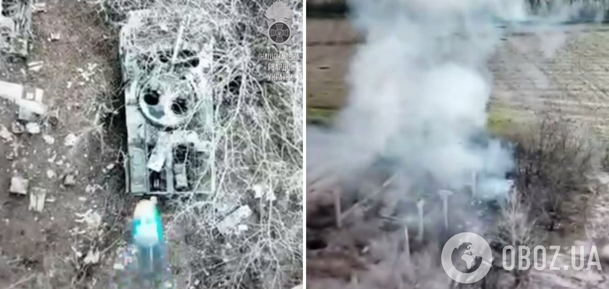 Взрыв был мощным: спецназовцы Нацгвардии на Луганщине уничтожили вражескую БМП. Видео