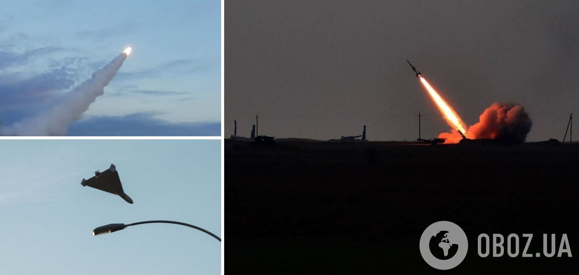 У Києві під час повітряної тривоги збили 4 ворожі ракети і 5 БПЛА Shahed-136