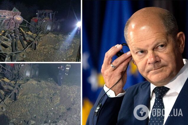 Шольц закликав не робити поспішних висновків щодо падіння ракети в Польщі, але нагадав про відповідальність Росії