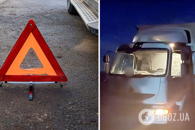 Грузовик сбил пенсионера на проезжей части