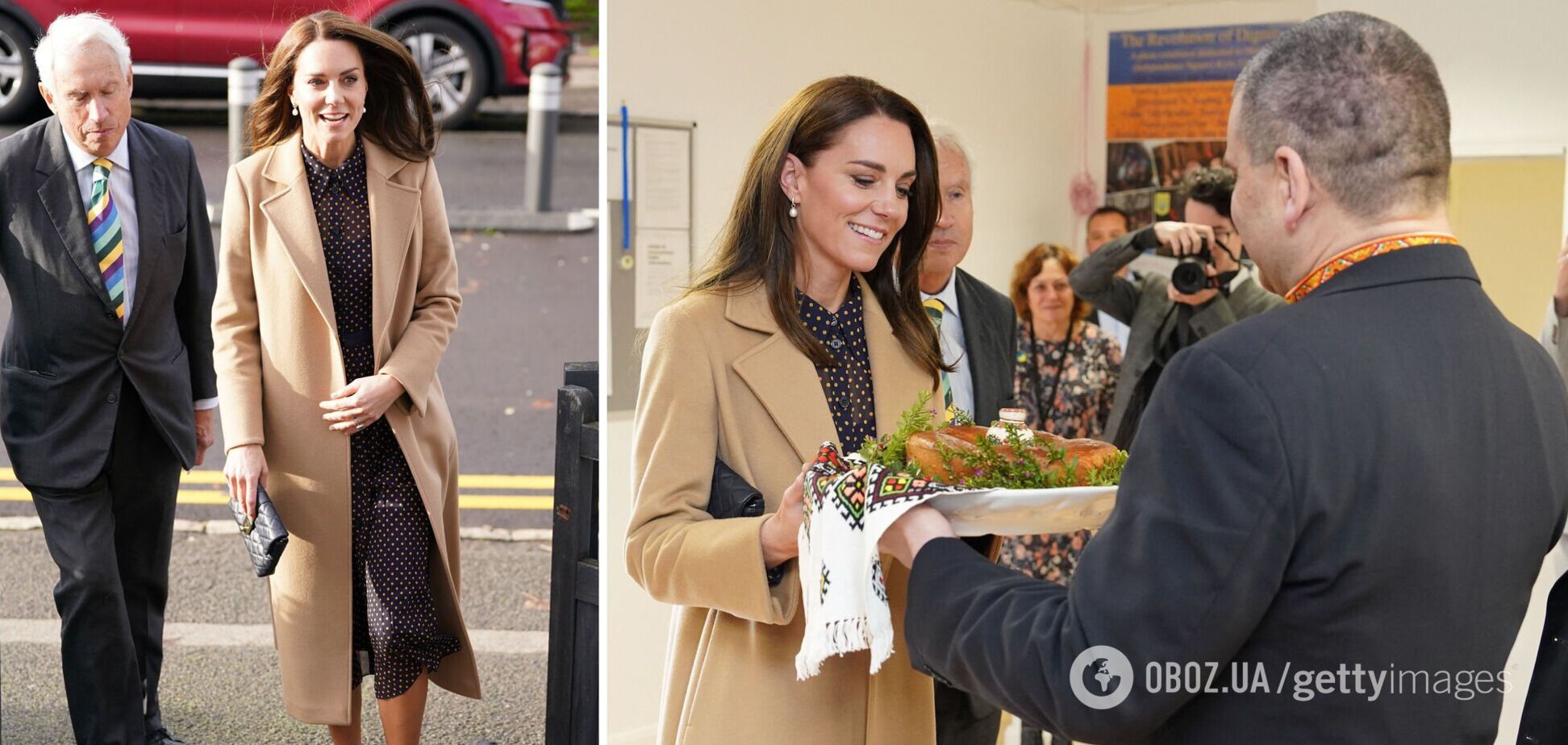 Кейт Миддлтон встретилась с украинскими беженцами в Британии: ее приветствовали с караваем и солью. Фото