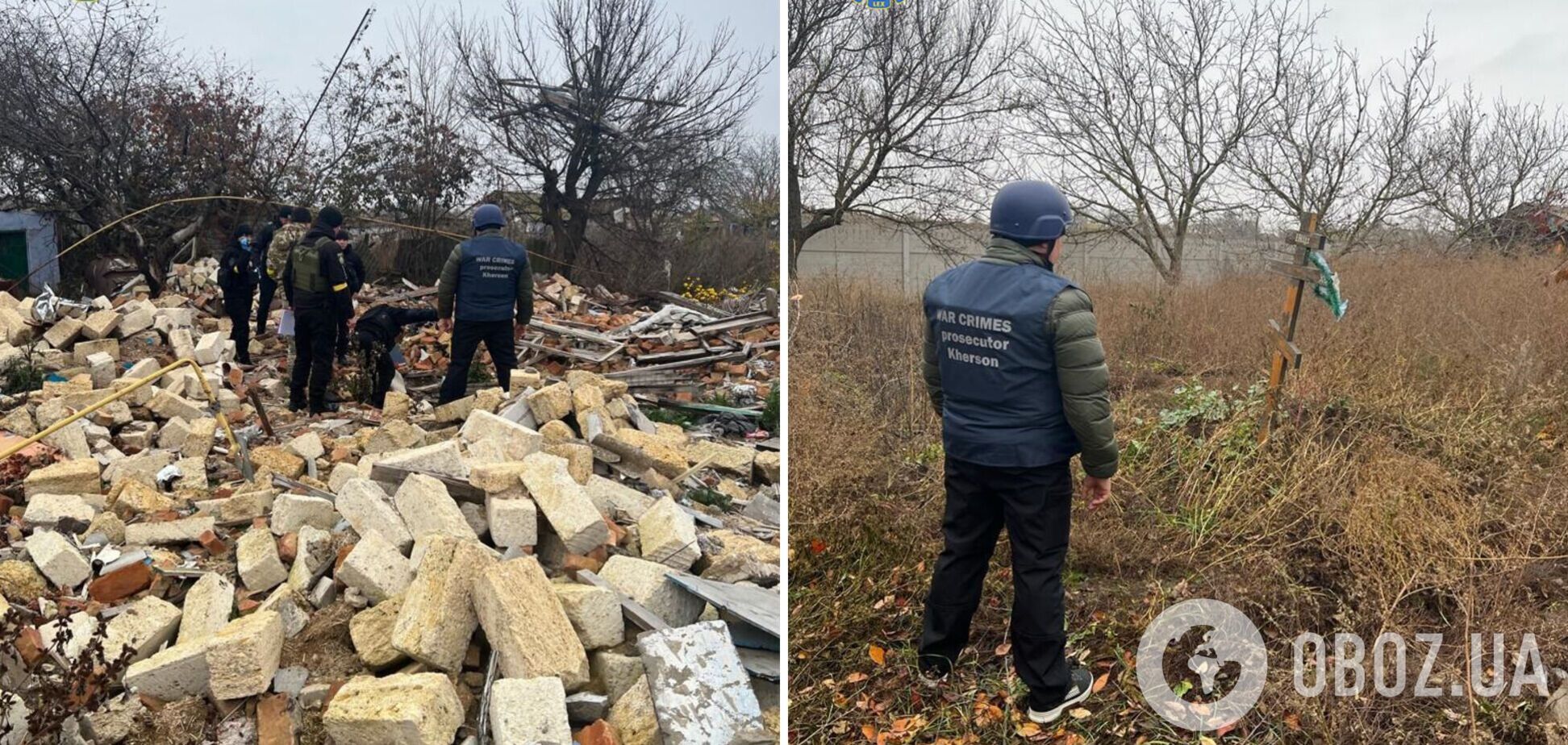 На Херсонщине оккупанты расстреляли семь человек, а затем взорвали их дом: установлены детали преступления. Фото