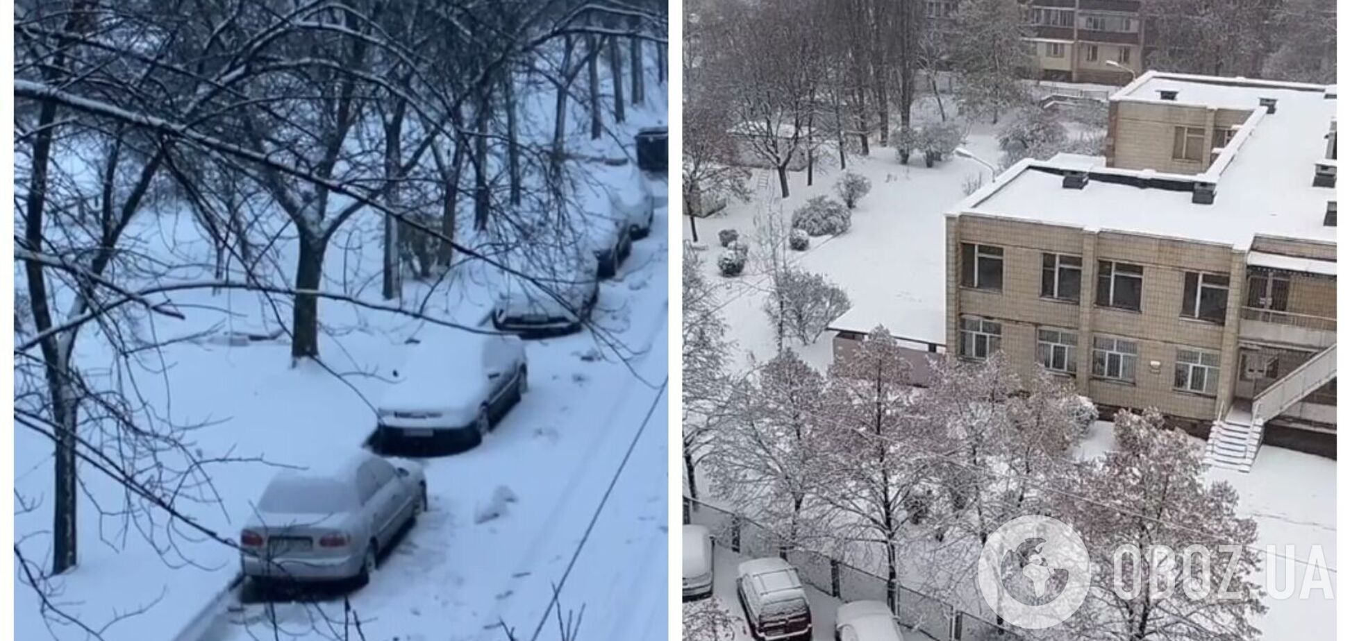 Київ вночі засипало снігом: у мережі показали яскраві фото і відео 