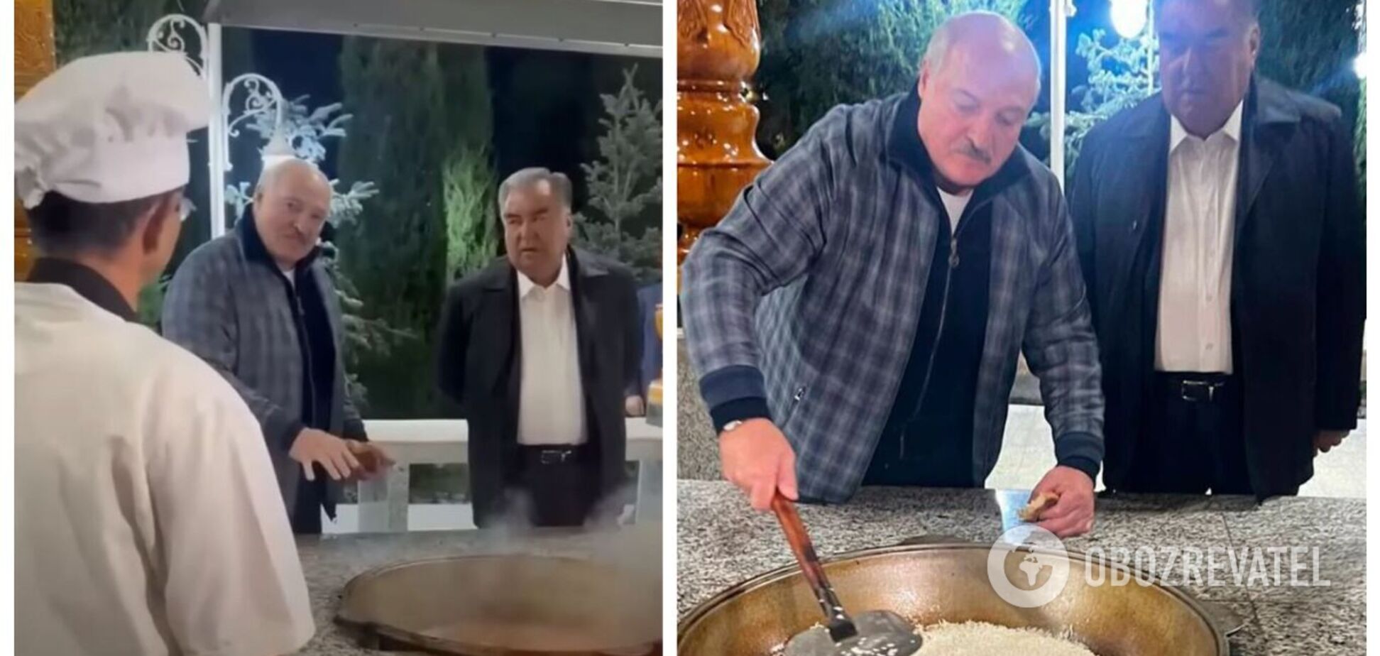 McDonald's, давай до свидания! Лукашенко взял мастер-класс по приготовлению плова во время визита к Рахмону. Видео
