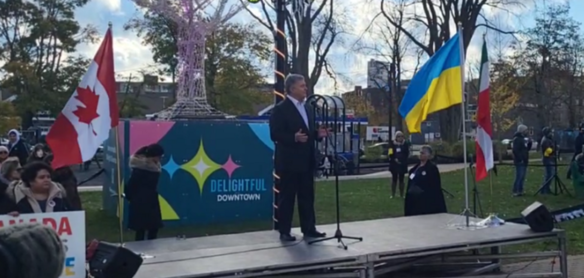 Порошенко виступив перед українцями з Галіфакса і закликав ще більше об’єднатися заради України. Фото і відео   