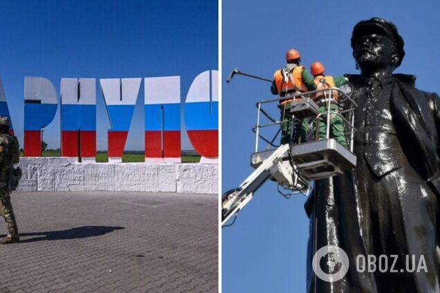 'Назад у СРСР': окупанти збираються встановити пам'ятники Леніну у Маріуполі. Фото