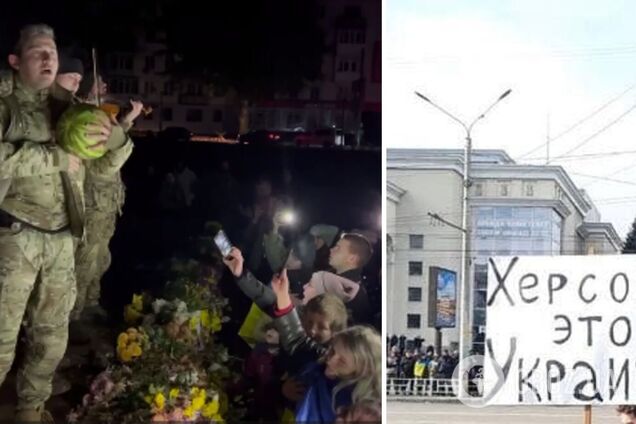 Коля Сєрга в центрі Херсона прочитав свій вірш, написаний 8 місяців тому: для вільних херсонців