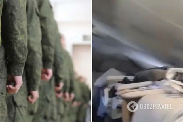 'Кровати сломаны, печек нет, воняет мочой': 'мобик' пожаловался, что замерзает на полигоне в РФ в минус 25. Видео