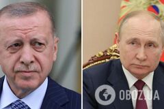 Эрдоган обсуждал с Путиным Украину