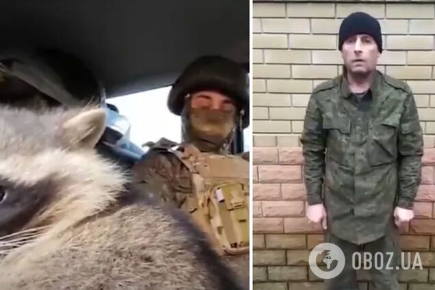 Пленный российский оккупант попросил обменять его на херсонского енота. Видео