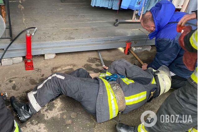 К счастью 'пострадавший' оказался невредим