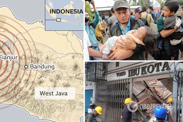В Индонезии в результате землетрясения погибли 252 человека, среди жертв много детей. Фото и видео