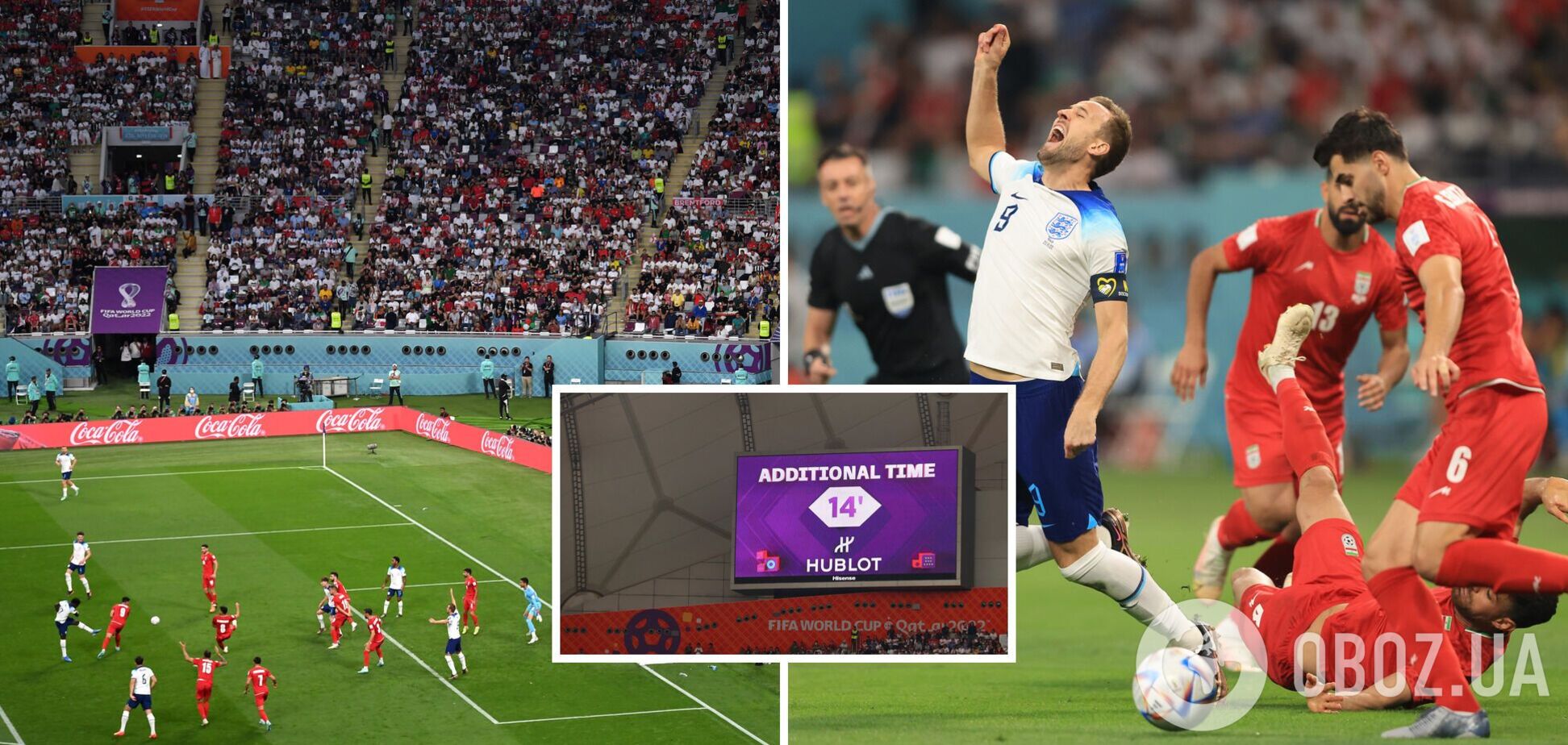 Англия забила 6 голов Ирану на ЧМ-2022 в матче, к которому судья добавил 25 минут