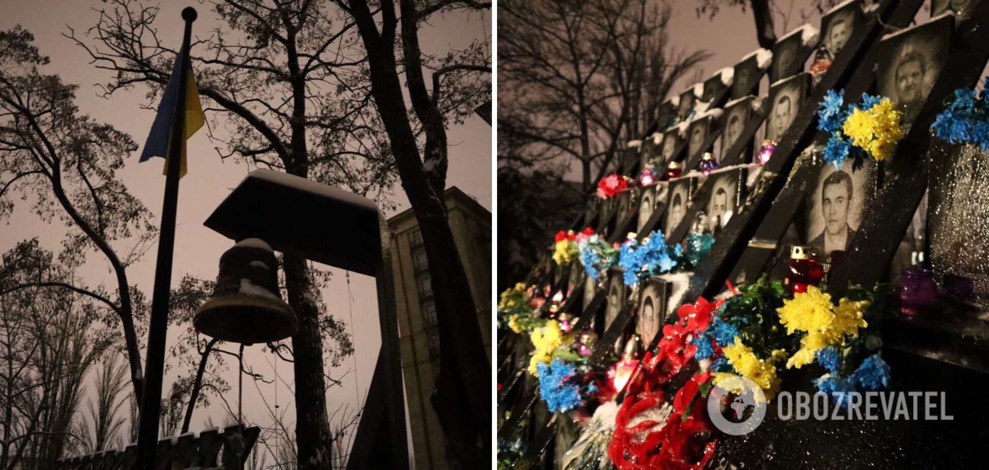 На Алеї Небесної сотні в Києві вшанували героїв