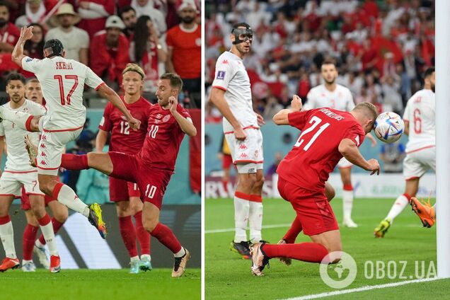 Два скасовані голи і три не призначені пенальті: Данія та Туніс влаштували на ЧС-2022 бій, але розійшлися миром