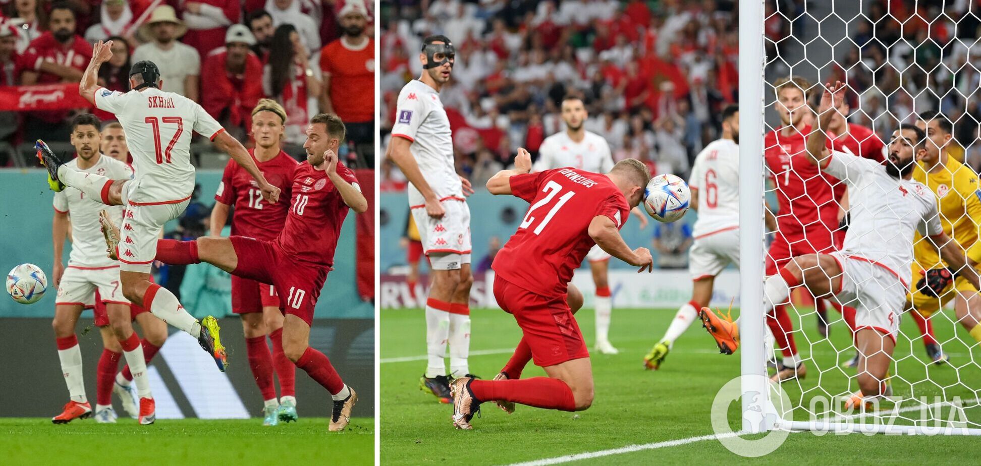 Два отмененных гола и три не назначенных пенальти: Дания и Тунис устроили на ЧМ-2022 сражение, но разошлись миром