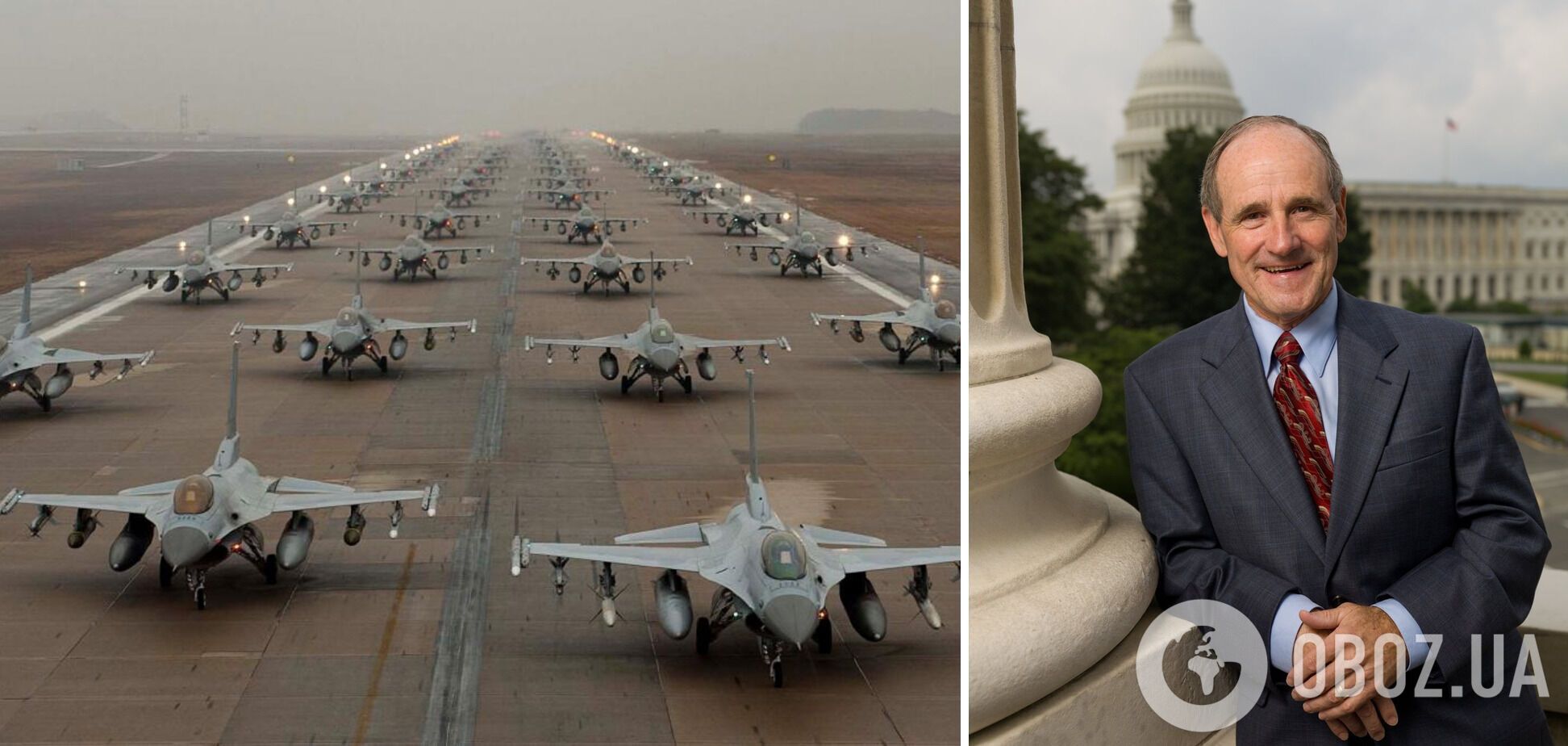 Сенатор-республіканець Джим Ріш закликав надати Україні літаки F-16