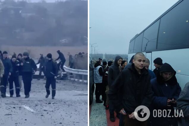 Із російського полону повернулися 36 українців: серед них 35 військових і один цивільний. Фото і відео