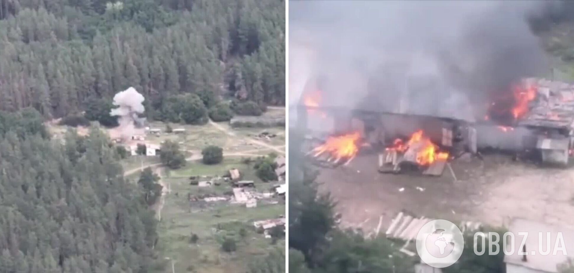 Нацгвардійці передали 'полум'яний привіт' окупантам на Луганщині: знищено склад БК та живу силу. Відео