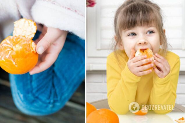 Безопасно ли давать детям мандарины и как их правильно почистить: советы врача
