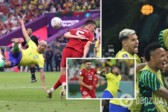 'Братів' Росії поставили на місце на ЧС-2022: Бразилія переграла Сербію, яка дивом врятувалася від розгрому