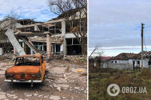 Не осталось ни одного целого дома: в сети показали, как выглядит село на Херсонщине, вблизи которого шли бои. Фото