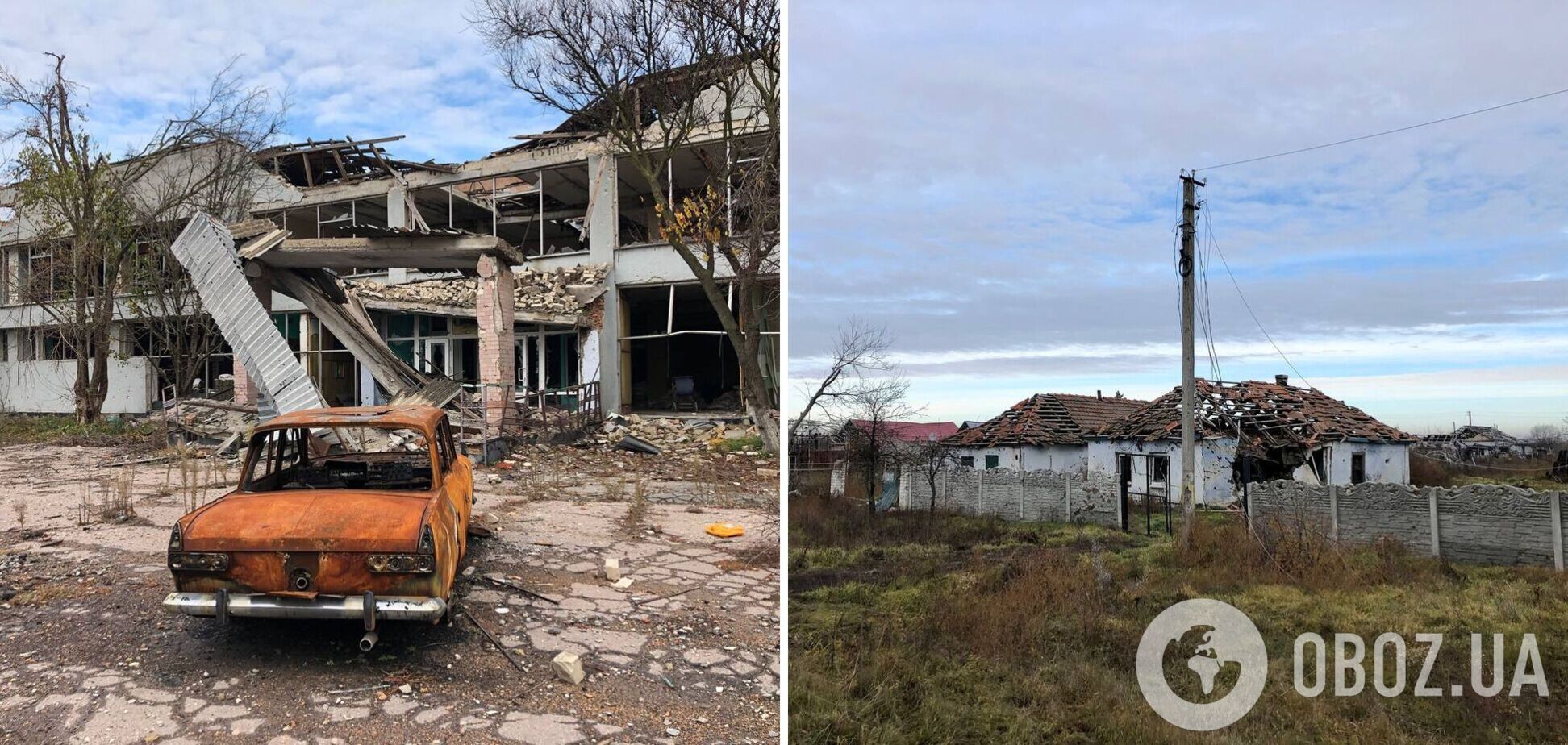 Не залишилося жодного цілого будинку: в мережі показали, як виглядає село на Херсонщині, поблизу якого йшли бої. Фото