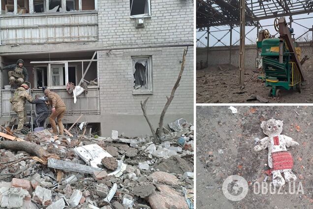 Окупанти завдали авіаудару по Часовому Яру на Донеччині: зруйновано під'їзд п'ятиповерхівки, трьох людей поранено. Фото