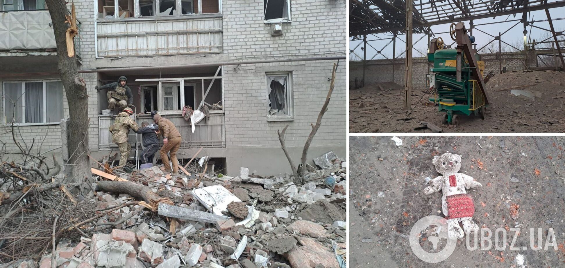 Окупанти завдали авіаудару по Часовому Яру на Донеччині: зруйновано під'їзд п'ятиповерхівки, трьох людей поранено. Фото